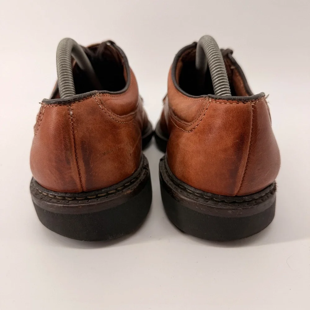 Allen Edmonds Wilbert Derby Mens 8 3E Brown Leather Split Toe Comfort Shoes 1951